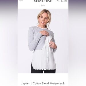 Maternity & Nursing Sweater and Shirt